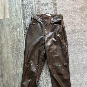 Abercrombie Brown Leather Pants